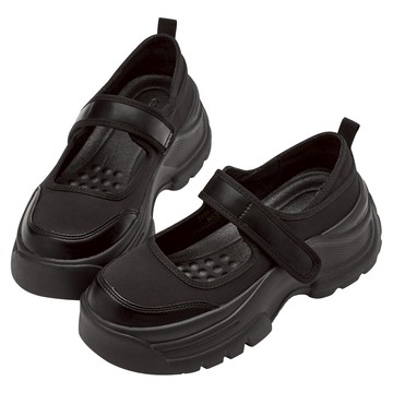 【Grace Gift】瑪莉珍 包鞋 瑪麗珍【復古學院輕量厚底瑪莉珍芭蕾運動鞋】2色 35-40號 厚底鞋 芭蕾鞋