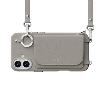 MAGEASY Pouch M 錢包磁吸掛繩手機殼  iPhone 16 plus  星光色