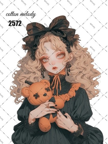 original sticker no.2572 人物貼紙 原創貼紙 原創人物貼紙 裝飾貼紙 cotton melody