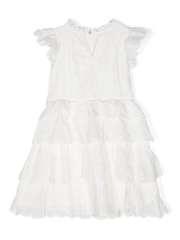 MARLO - Winnie tiered dress - kids - Silk/Cotton - 11-12 - Neutrals