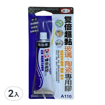 富士 雙倍超黏玻璃陶瓷專用膠  30ml  2條