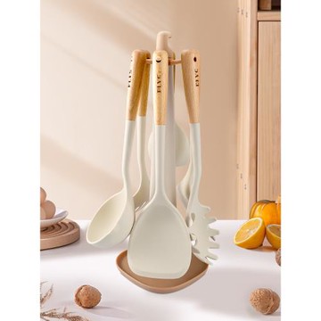 德系家用硅膠鍋鏟套裝耐高溫炒菜鏟子不粘鍋專用湯漏勺食品級廚具