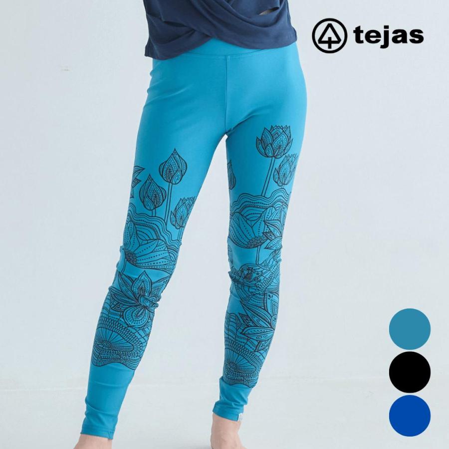 テジャス　ヨガ　tejas ショートパンツ付きレギンス　　新品タグ付　ボーダー柄 tejas テジャス ヨガパンツ レギンス tejas-leggings lotus