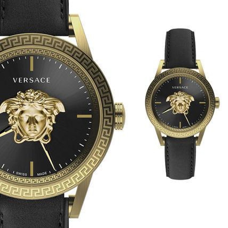 VERSACE ヴェルサーチェ 腕 時計 メンズ 43mm エンパイア 黒 ゴールド