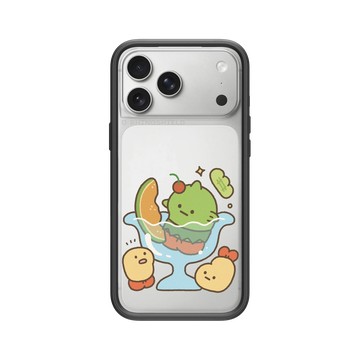 iPhone 17 Pro Max Mod NX -邊框背蓋組合 (相機按鈕) 黑 - 瘋狂眼珠 Crazy Eyes - 炸蝦夏日水果聖代