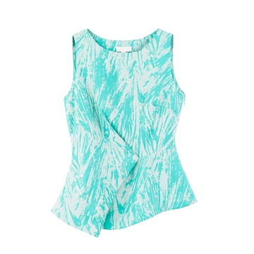 C JEAN 不對稱提花無袖上衣