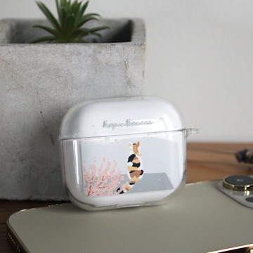 貓咪 透明 AirPods 保護套(硬殼/軟殼可選)