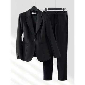 黑色西裝外套女春秋新款氣質職業裝面試正裝工作服高級感西服套裝