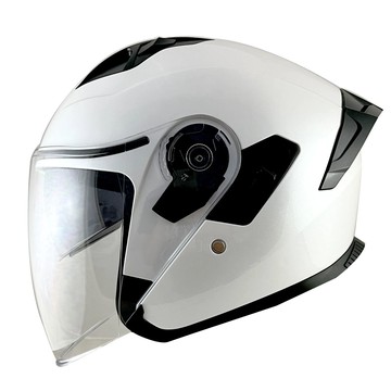 【入門首選】Nikko N559 素色 珍珠白 3/4罩安全帽