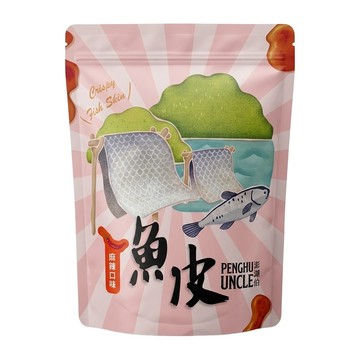 澎湖伯 風味魚皮 麻辣口味  70g  1包
