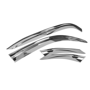 X-FIT Windrain 防碎晴雨窗4件組  轎車  鍍鉻