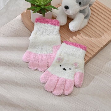 童角落萊卡全指手套-白熊白