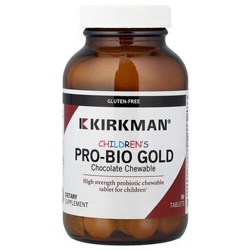 Kirkman Labs, 兒童金級益生菌咀嚼片，巧克力味，90 片