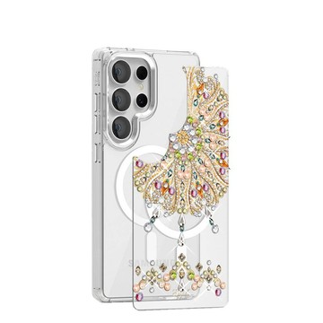 Samsung S26/S25/S24系列 可拆式磁吸片材彩鑽手機殼-炫