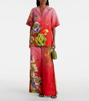 Alémais Inez ombré linen wide-leg pants