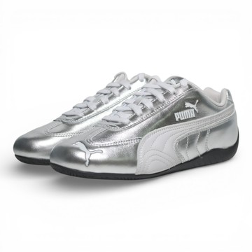PUMA 休閒鞋 SPEEDCAT SILVER 銀白 黑底 賽車鞋 男女 40688101
