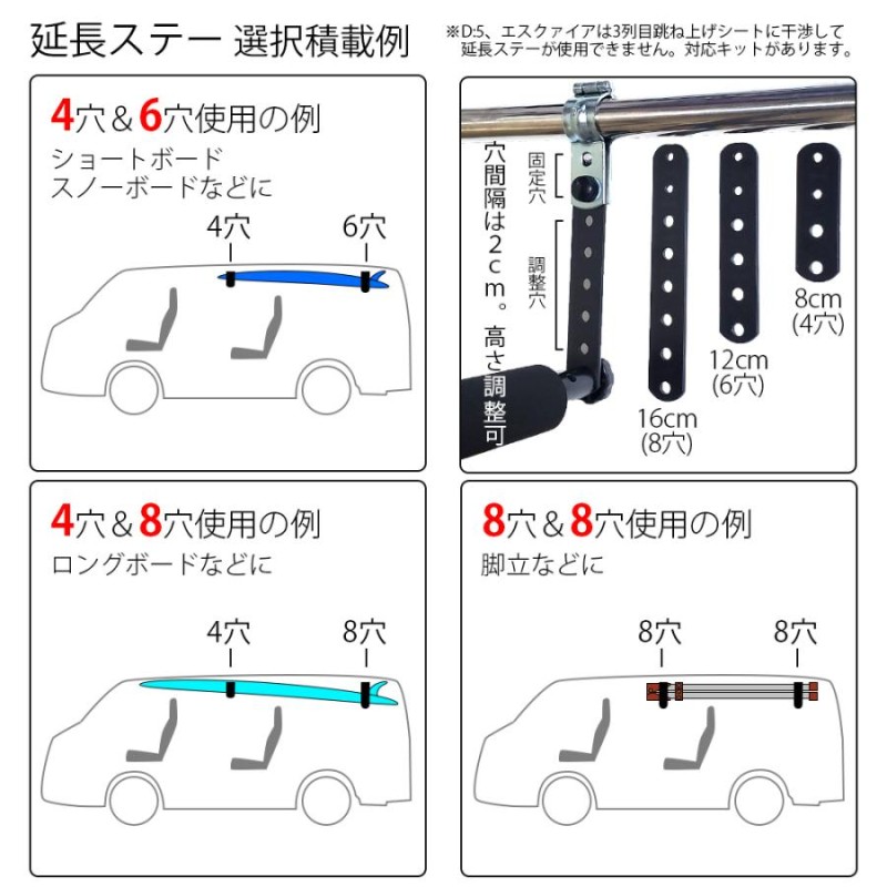 200系ハイエースSGL サイドバー＆スライドバーセット 車内キャリア