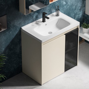 落地式鋁蜂窩浴室櫃組合陶瓷一體大盆衛生間洗手洗臉盆陽臺洗手臺 SFY105 保售後 快速出貨