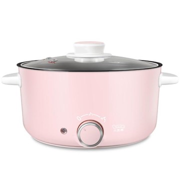 小浣熊電炒鍋家用多功能宿舍學生火鍋小電鍋炒菜蒸煮燉一體鍋2人422歐歐流行館