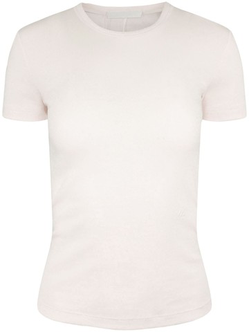 Helmut Lang - Shrunken ribbed-knit top - women - Pima Cotton/Modal - L - Neutrals