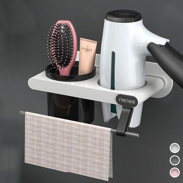 【Reddot 紅點生活】極緻無痕橫桿收納吹風機架