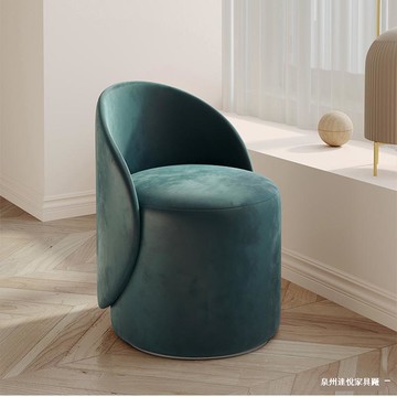 【台灣公司 可打統編】簡約化妝沙發 靠背圓椅家用皮墩極簡輕奢臥室客廳梳妝臺矮凳 子桌椅 可開發票 全館六折 工廠現貨直銷 新品特價 c9112
