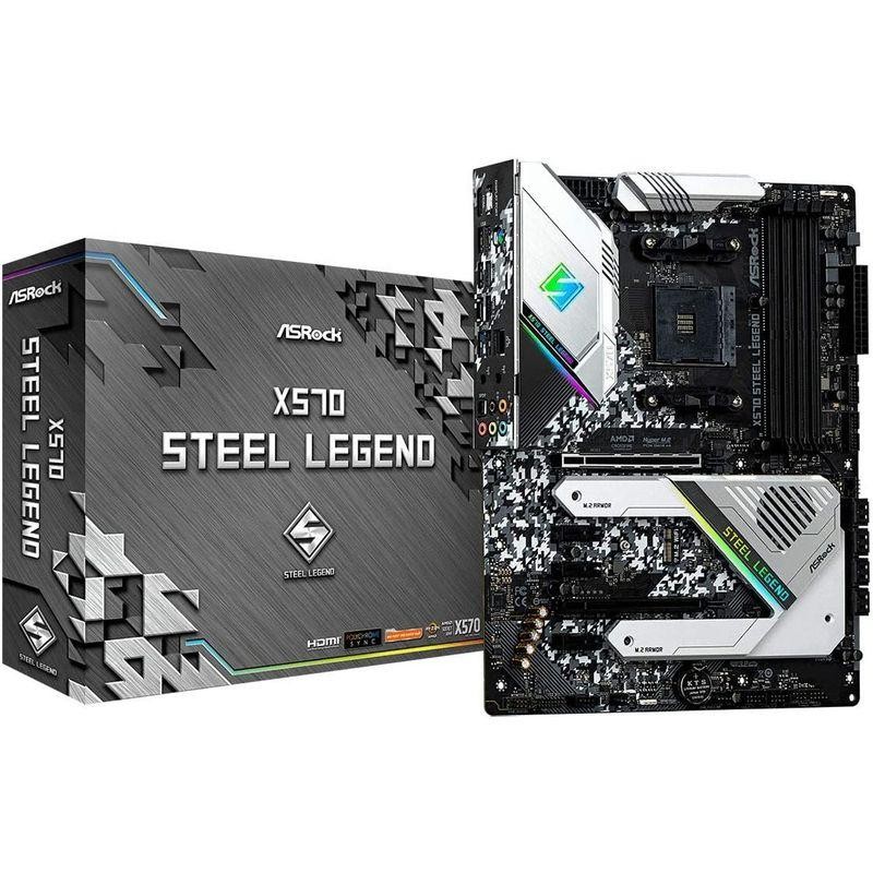 ASRock マザーボード X570 Steel Legend AMD Ryzen 5000 シリーズ CPU