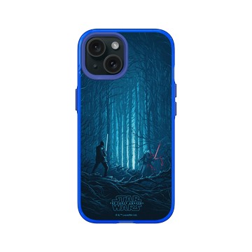iPhone 15 Clear 激光藍 - 迪士尼-星際大戰 Star Wars - 原力覺醒：凱羅·忍&芬恩-電影系列