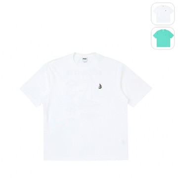 【FILA】中性 短袖 圓領T恤-白色 1TEZ-1215-WT