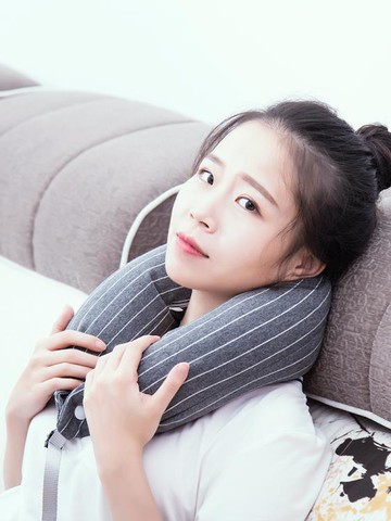 u型枕便攜旅行枕頸椎靠枕護脖子護頸枕飛機坐車午睡頸枕蕎麥枕頭【摩可美家】