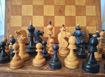 1950 年代蘇聯特級大師西洋棋 — 俄羅斯舊款競賽木製西洋棋 USSR