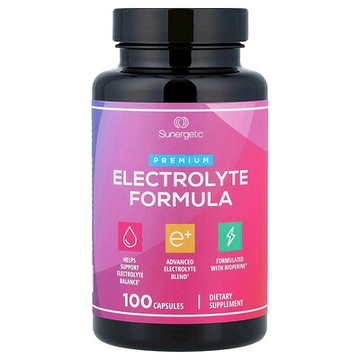 Sunergetic, 優質電解質配方，100 粒膠囊