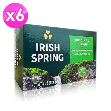 【Irish Spring】運動香皂 (113g x6個)