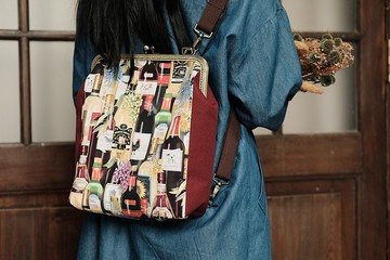 【香料紅酒】吐司口金包/後背包/側背包/斜背包/聖誕禮物