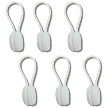 Bluelake 電線耳機線整理固定器  105 x 16mm  白色  6個