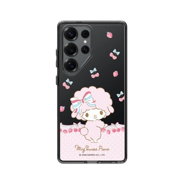 Galaxy S25 Ultra Clear 酷墨灰 - 三麗鷗-彼安諾 My Sweet Piano - 草莓蝴蝶結