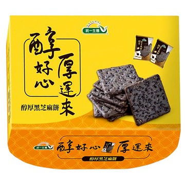 統一生機 醇厚黑芝麻餅  372g  1盒