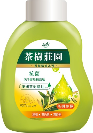 茶樹莊園 茶樹檸檬抗菌洗手幕斯 補充瓶 500g