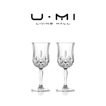 U Mi LIVING · 傲柏 | 歐式古典浮雕高腳杯水晶玻璃葡萄紅酒杯