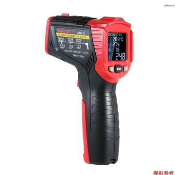 HABOTEST 非接觸紅外線測溫儀 高精度工業用環境溫溼度露點檢測儀 紅外測溫範圍-50℃~800℃ 可調發射率熱電偶