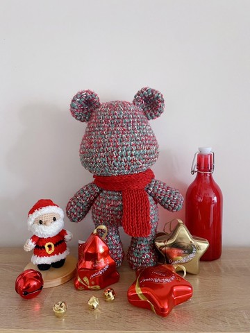 手工編織聖誕大熊熊