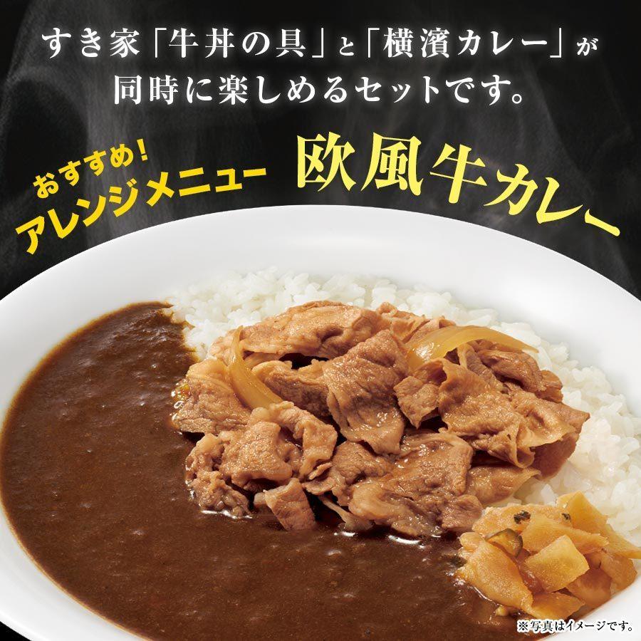 すき家 牛×カレーセット 牛丼の具120g 10パック×横濱カレー220g 10パック