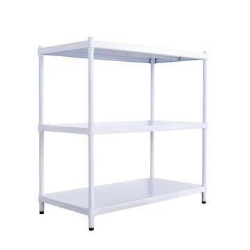 【dayneeds】極致工藝 90x45x90公分 三層烤白鐵板層架