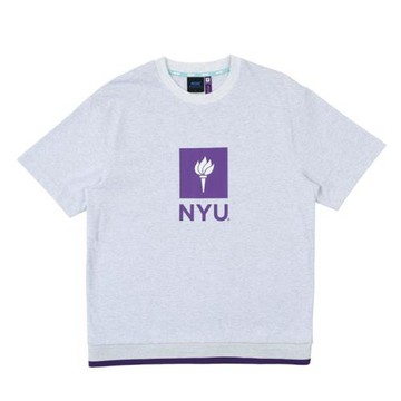NCAA NYU 灰/紫 短袖T恤 中性款 76251008 11 noH86