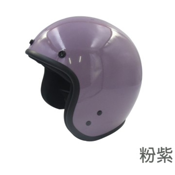 SONGLONG 松隆 安全帽 S-551 S551 素色 粉紫 復古帽 插扣 舒適 三扣 半罩