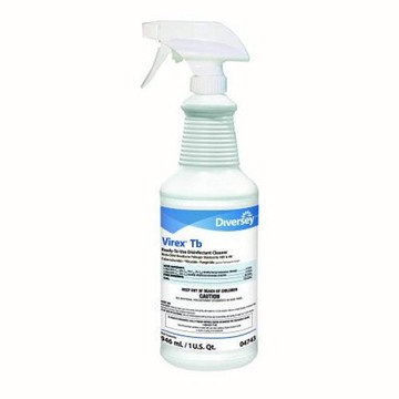Surface Disinfectant Cleaner Virex  Tb Quaternary Based Liquid 32 oz. NonSterile Bottle Lemon Scent 1 Each by Lagasse