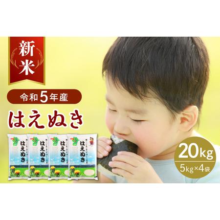 ふるさと納税 2023年12月下旬発送 はえぬき20kg（5kg×4袋） 山形県産  山形県河北町