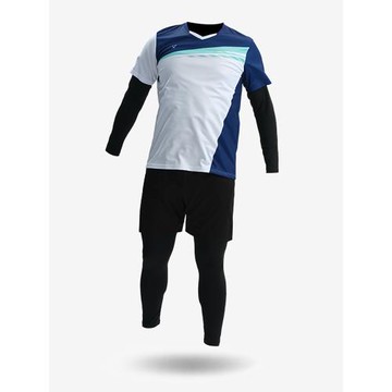 秋冬羽毛球服運動套裝男女長袖四件套速干加絨冬裝成人兒童訓練服