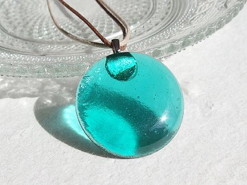 透明玻璃 (Hikari [Aqua]) 項鍊 [定做]