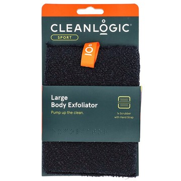 Cleanlogic, 運動系列，身體去角質劑，大號，黑，1 件